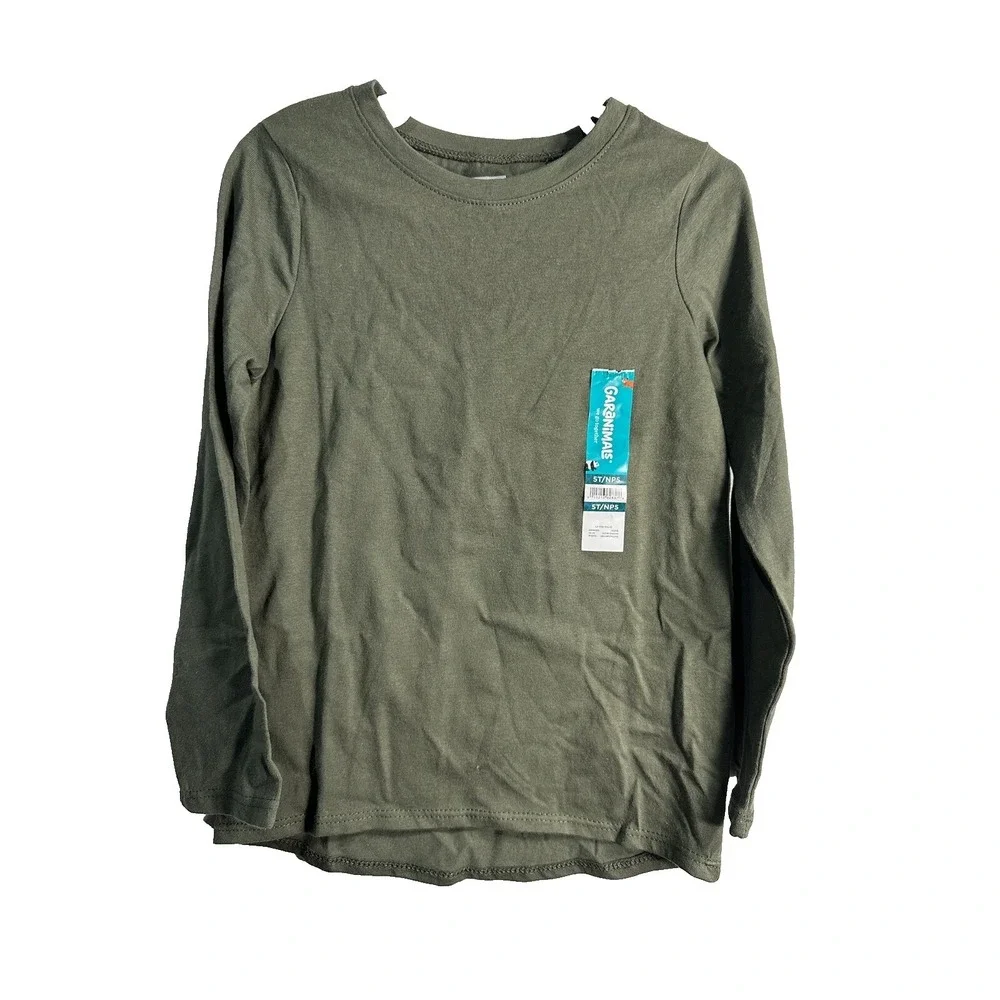 garanimals toddler girls‎ long sleeve green shirt size 5T